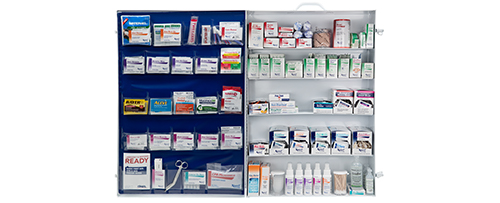 5 Shelf Fully Stocked First Aid Cabinet - 14129
