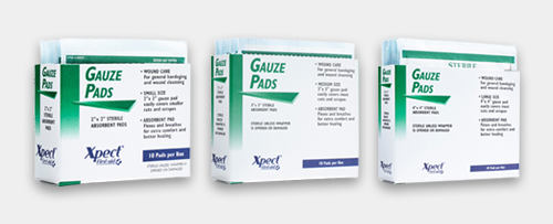 sterile gauze pads