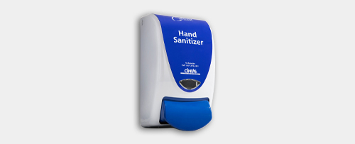 wall-mounted hand sanitizer dispenser