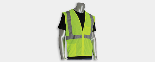 Green One Size Fits Most West Chester 47100 High Visibility General Purpose Mesh Safety Vest with Reflective Tape
