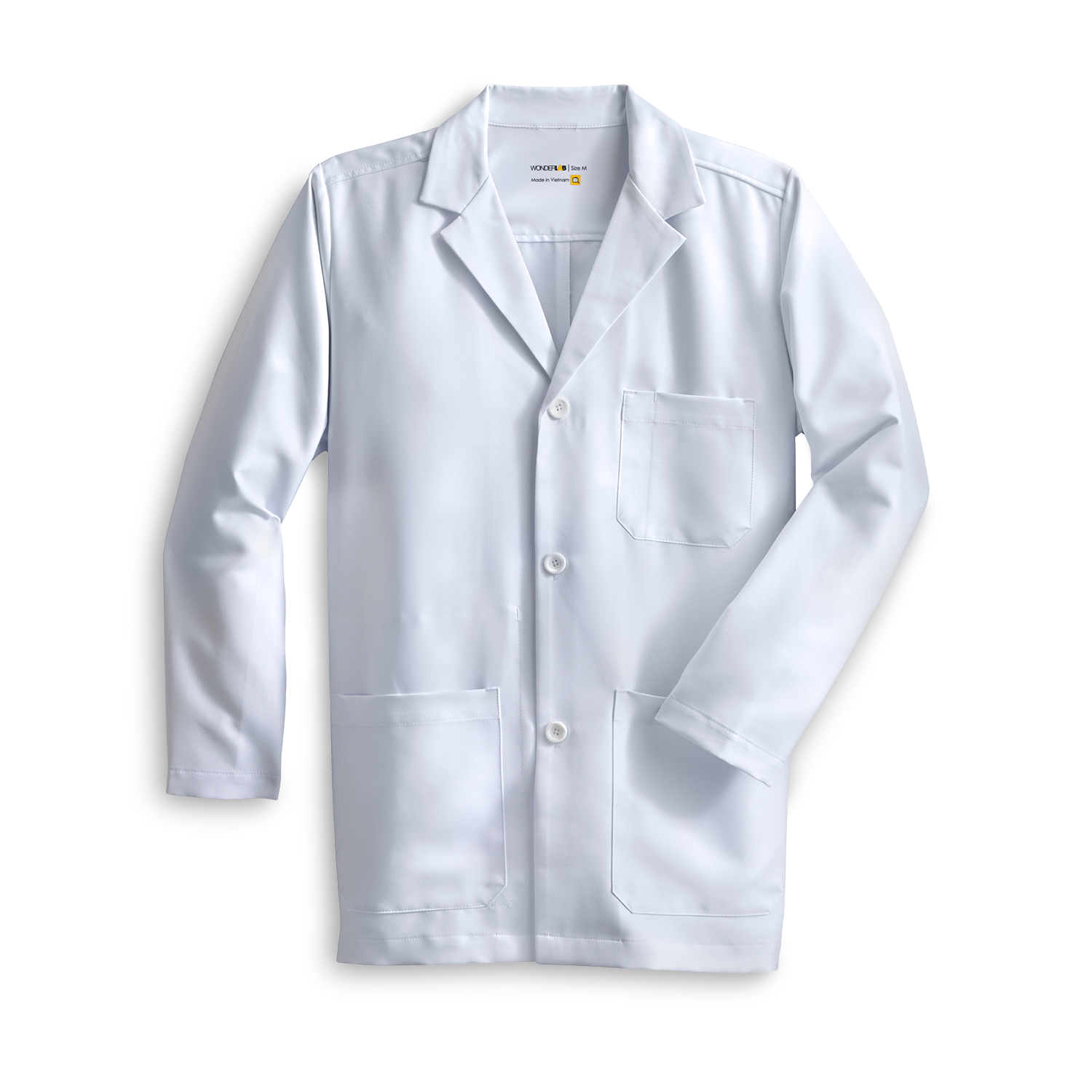 women's full-length white coat