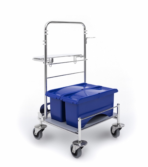 Stainless Steel Cart with Charging Bucket
